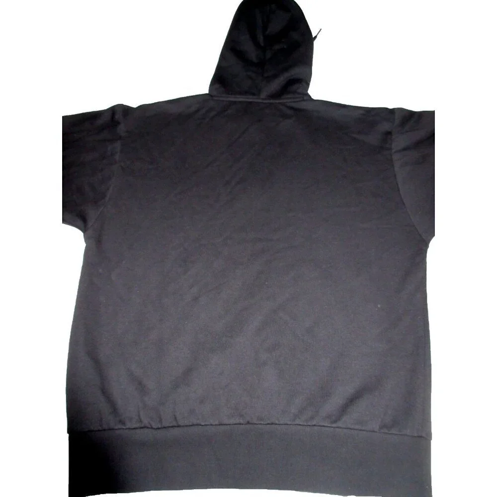 Adidas Men's Feel Cozy HD Hoodie PO Sweatshirt Black White Size Medium NWT